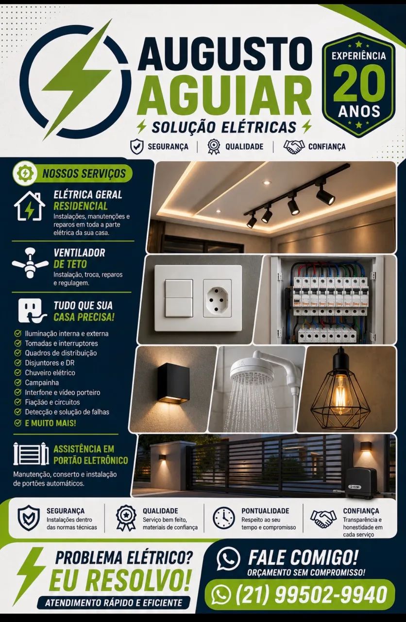 Eletricista residencial e industrial