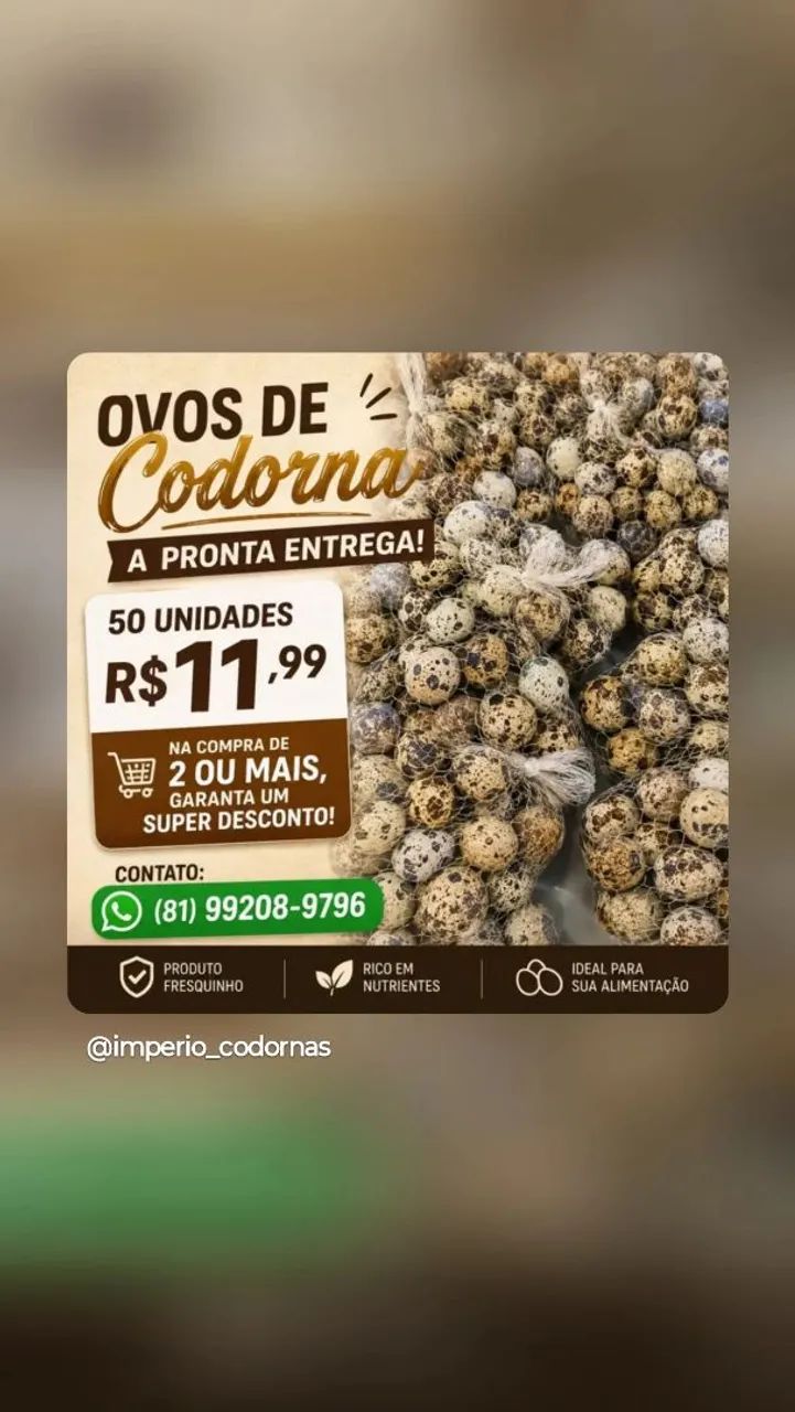 Vendo codorna abatida e ovo de codorna  - Foto 3