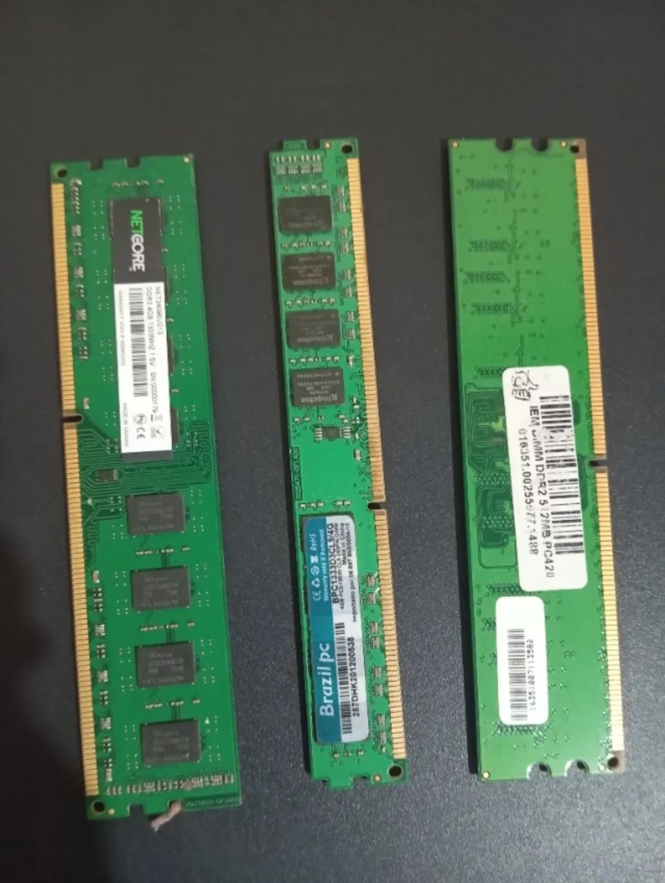 Memória RAM ddr3 4gb - 60 reais cada uma 