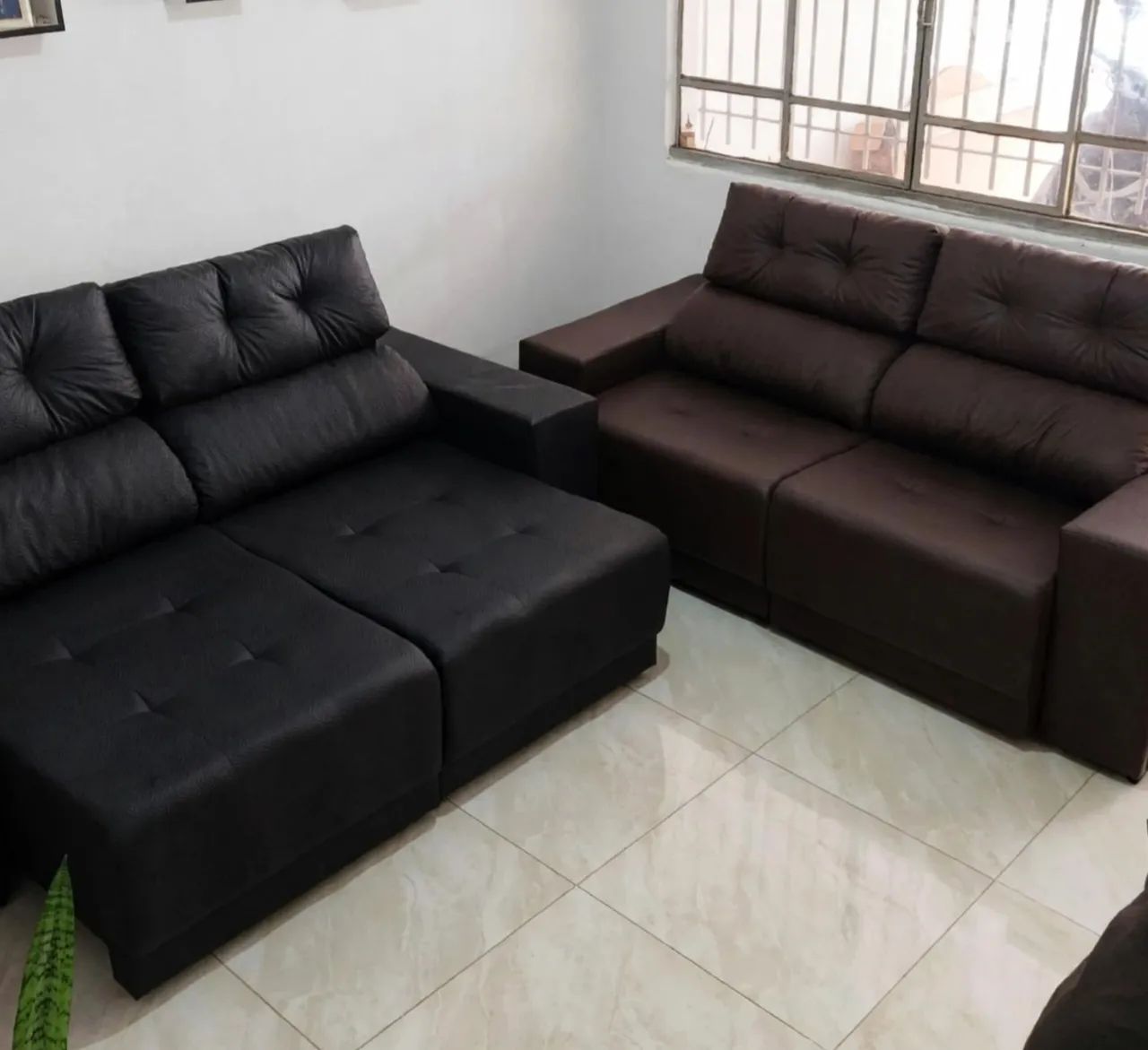 Da fábrica para a sua sala: SOFÁ RETRÁTIL E RECLINÁVEL (PASSE O CEP )