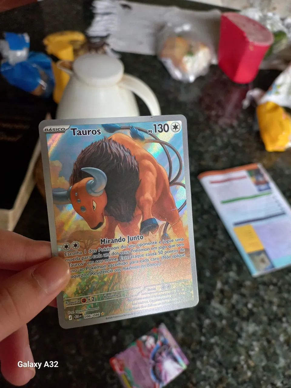 Duas cartas mega-evolução, Mega Floette Ex e Tauros - Foto 3