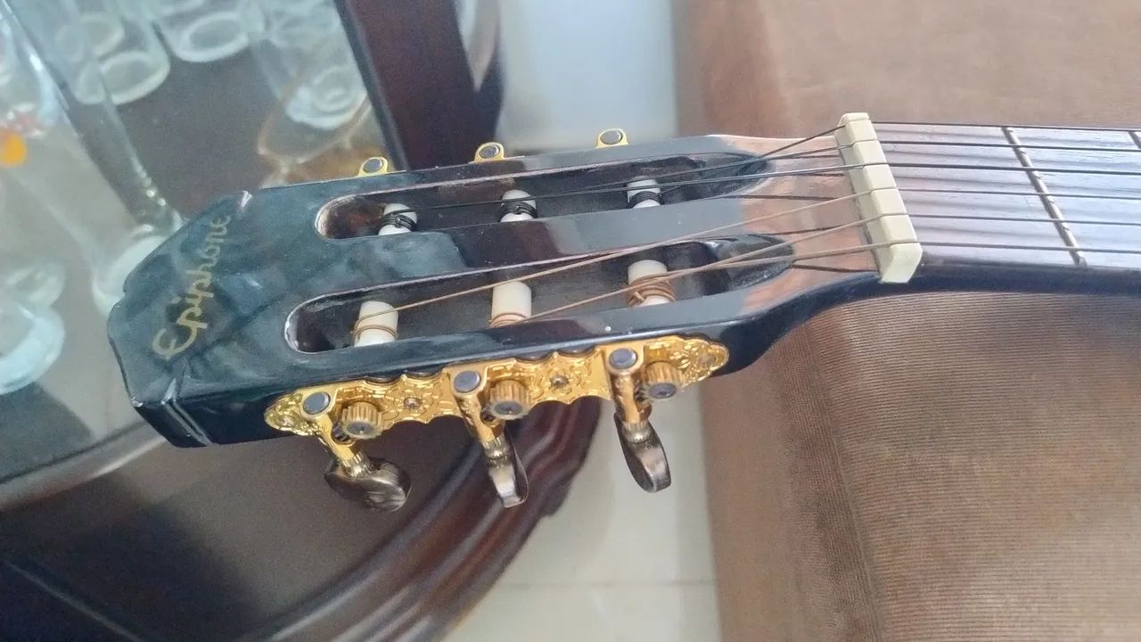 Violão Epiphone C70CE Nylon - Raridade!!! - Foto 3