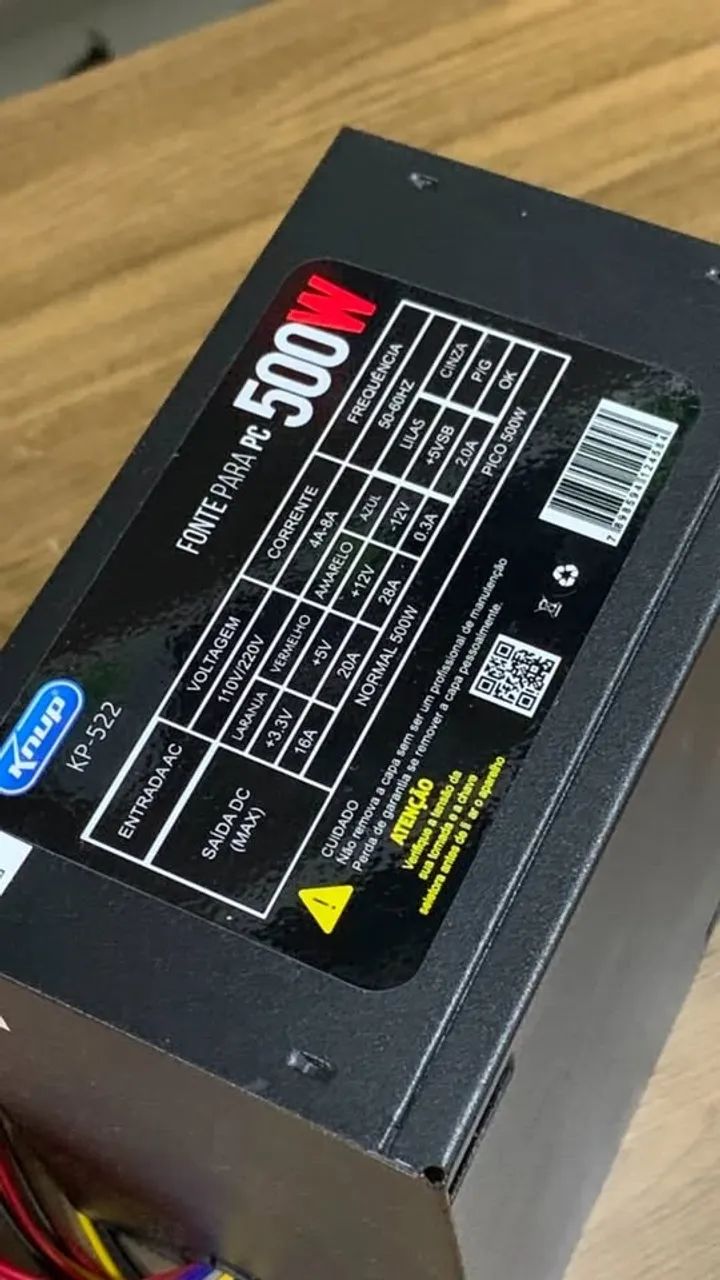 FONTE 500W KNUP