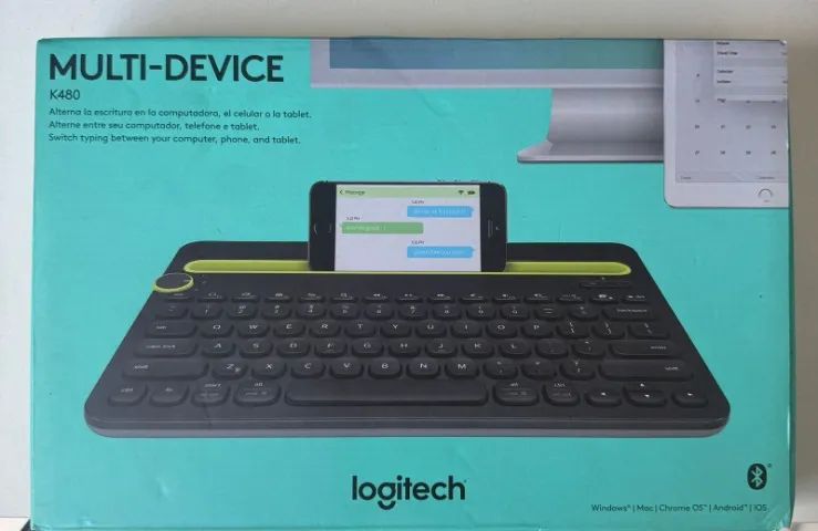 Teclado Bluetooth multidispositivo Logitech K480 para computadores, tablets e smartphones,