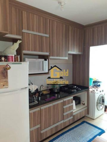 Apartamento com 2 dormitórios para alugar, 46 m² por R$ 1.200/mês - Jardim Heitor Rigon -