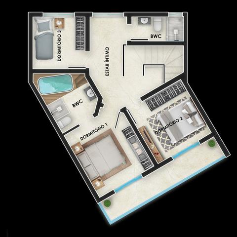 Entrada 80.000 + Parcelas - Duplex Centro Palhoça - Oportunidade! - Foto 3