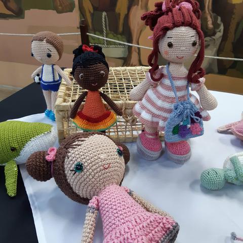 Boneca e bichinhos amigurumi - Foto 5