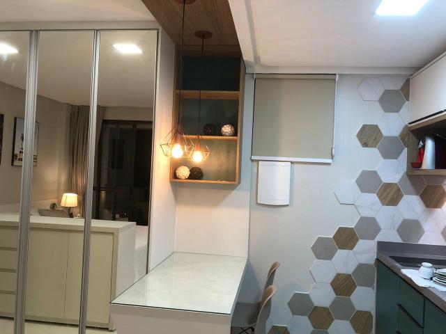 Alugo apartamento de 1 quarto, vista mar, - Foto 4