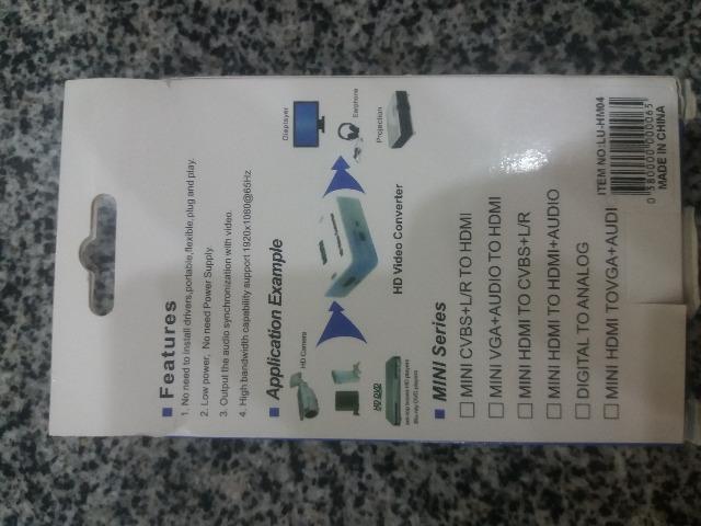 Conversor De TV de Hdmi para av - Hd Vídeo Converter Full Hd - Foto 5