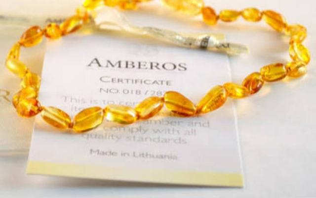 Colar de Âmbar para bebê, crianças - Foto 6