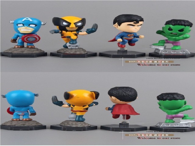 08 Miniaturas: Marvel / Vingadores / The Avengers / Liga da Justiça - Aceito Cartão