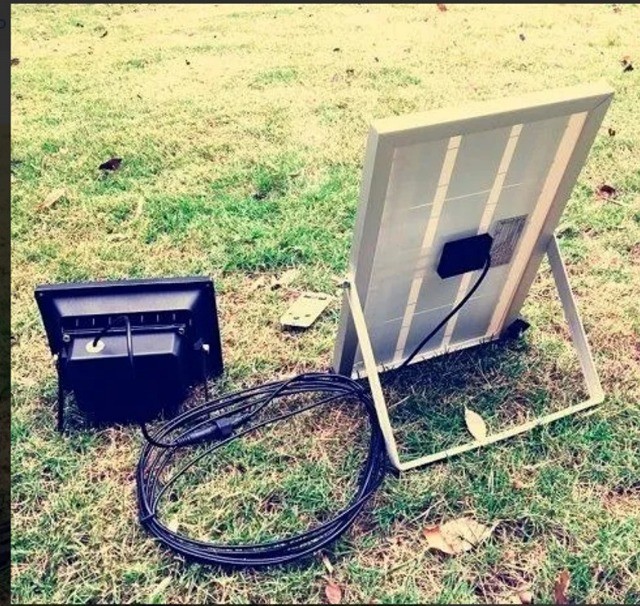 Refletor Solar 200w Luminária Energia Holofote Led Bateria sensor Iluminação - Foto 4