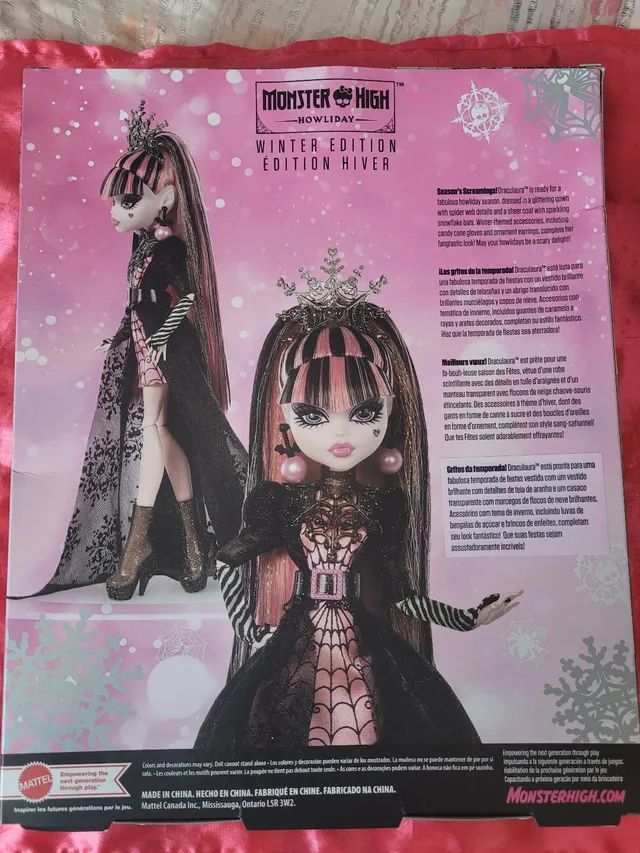 PRÉ-VENDA Boneca Monster High Snow Bite Draculaura X4484 - Mattel