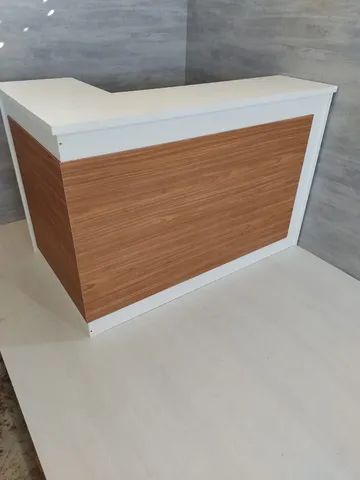 balcão para recepção Lana atendimento em pé branco  - Foto 3
