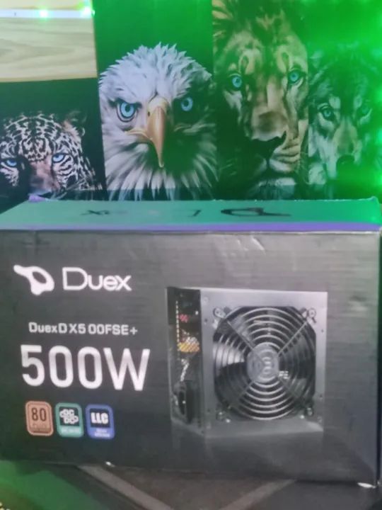 Fonte game na garantia de 11 mês Duex 500w 80 plus