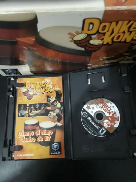Jogo Donkey Konga com DK Bongos (sem testes) - Foto 3
