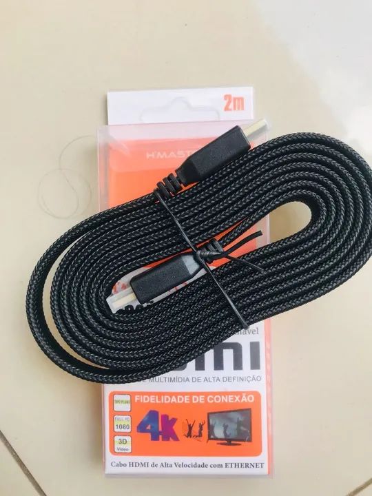 Cabo Hdmi Blindado 2m Alta Definição Novo - Garantia - Foto 2