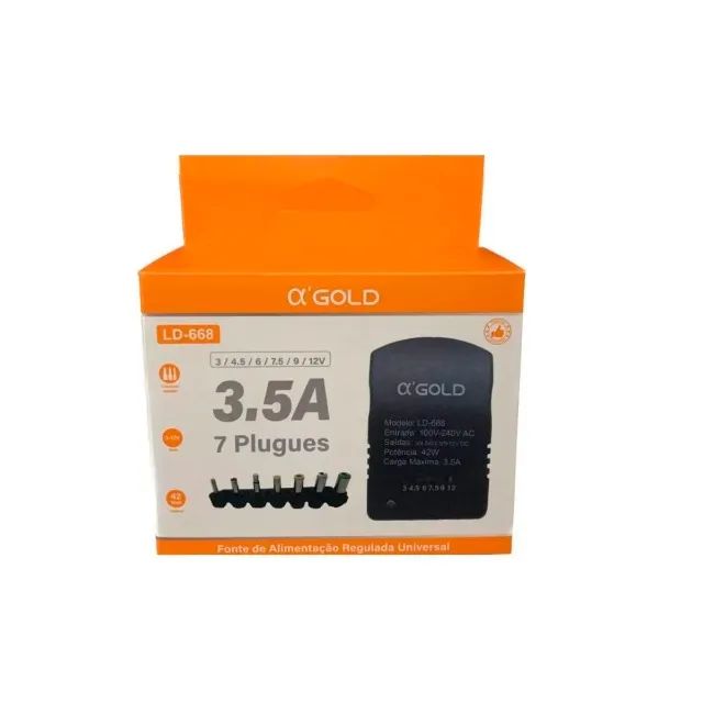 Fonte Alimentação Regulada Universal 3,5A 7 Plugs 3V/12V - Foto 3