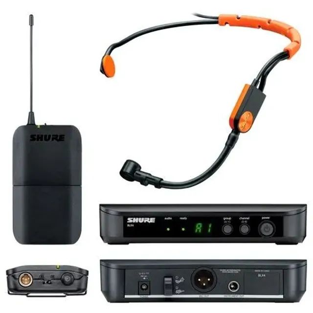 Shure BLX14BR / SM31 Sistema sem Fio Com Microfone Headset - M15