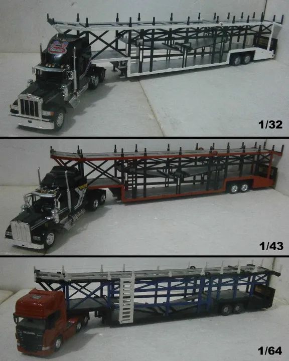 Projetos Para Corte MDF - Carreta Cegonha 1/32, 1/43 e 1/64