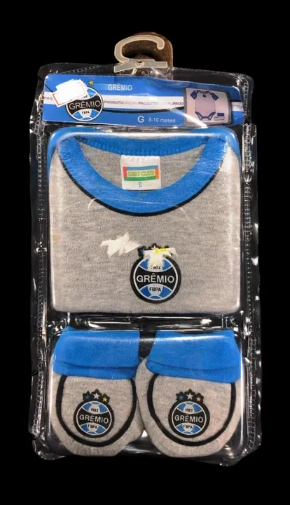 Kit Roupas de Bebê Tema Time Grêmio Lacrado Oportunidade Faço Envio