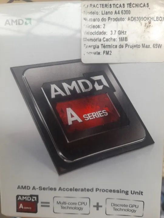 Processador AMD A4 6300 Dual Core 3.7Ghz , o mais barato da internet - Foto 3