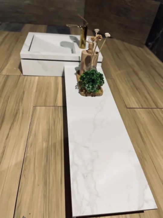 Pia de banheiro em porcelanato  - Foto 2