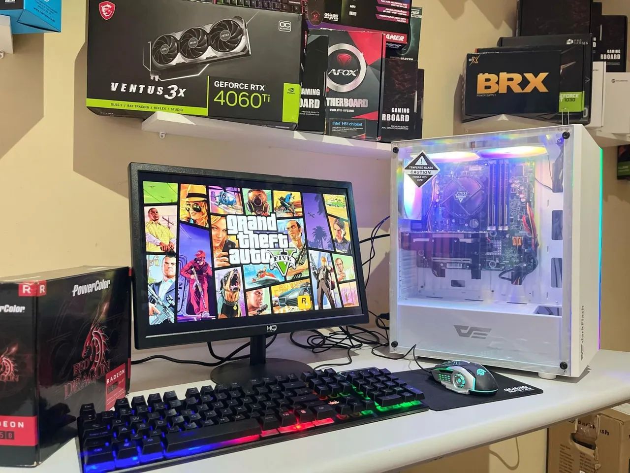Pc gamer Novo completo Gta 5 RP Cod Warzone Csgo Resident Evil - Foto 3