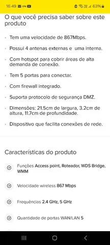 Roteador TP-Link - pouquíssimo uso,  na caixa - Foto 4