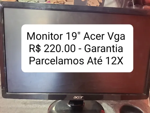 Monitor 19'' Acer Vga - Garantia.