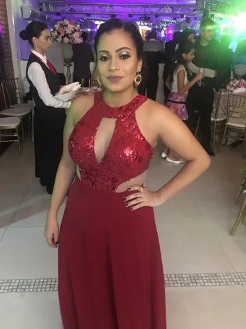 Olx vestido store de madrinha marsala