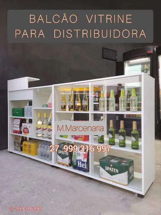 BALCÃO VITRINE PARA DISTRIBUIDORA