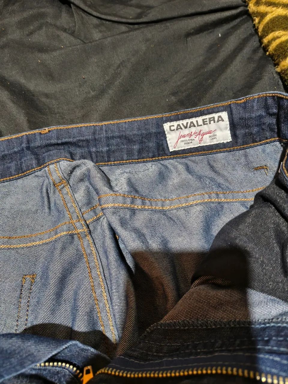 Bermuda jeans azul Cavalera tamanho:38.