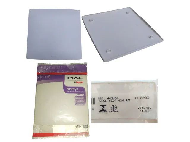 Suporte Tomada, Tomada Coaxial Tv, Tomada Telefone, Módulo cego Pial Legrand Nereya - Foto 3