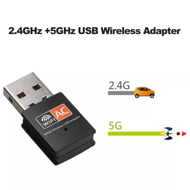 Adaptador Wifi Usb  Ac Dual Band 600 Mbps - Foto 2