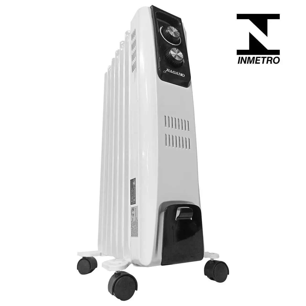 Aquecedor Elétrico a Óleo Portátil 1500w Silencioso 110V Branco