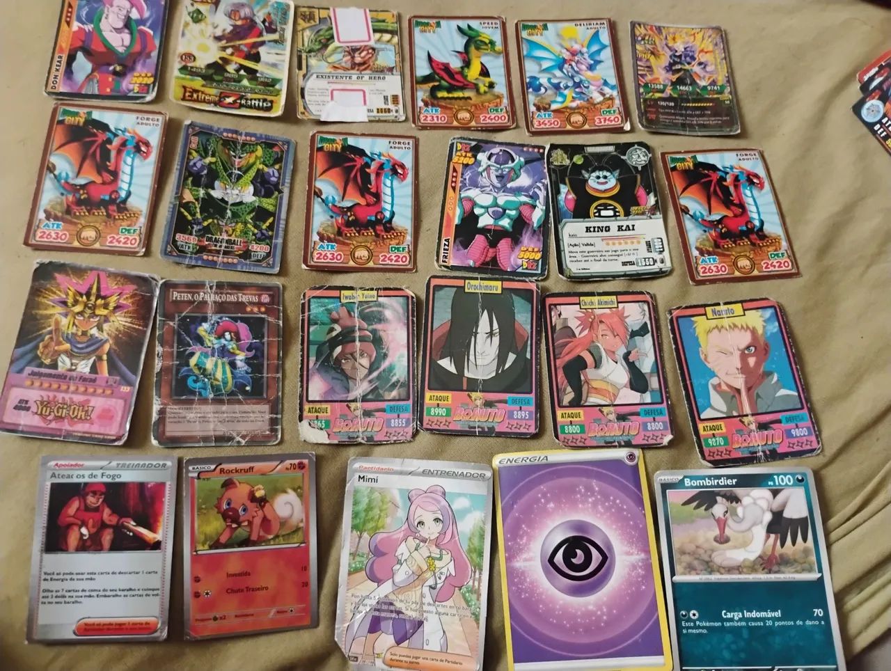 Lote de 83 cards cartas maioria do Naruto e algumas Dragon Ball  - Foto 2