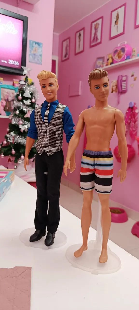 Lote 2 Kens e Fashion Pack antigo