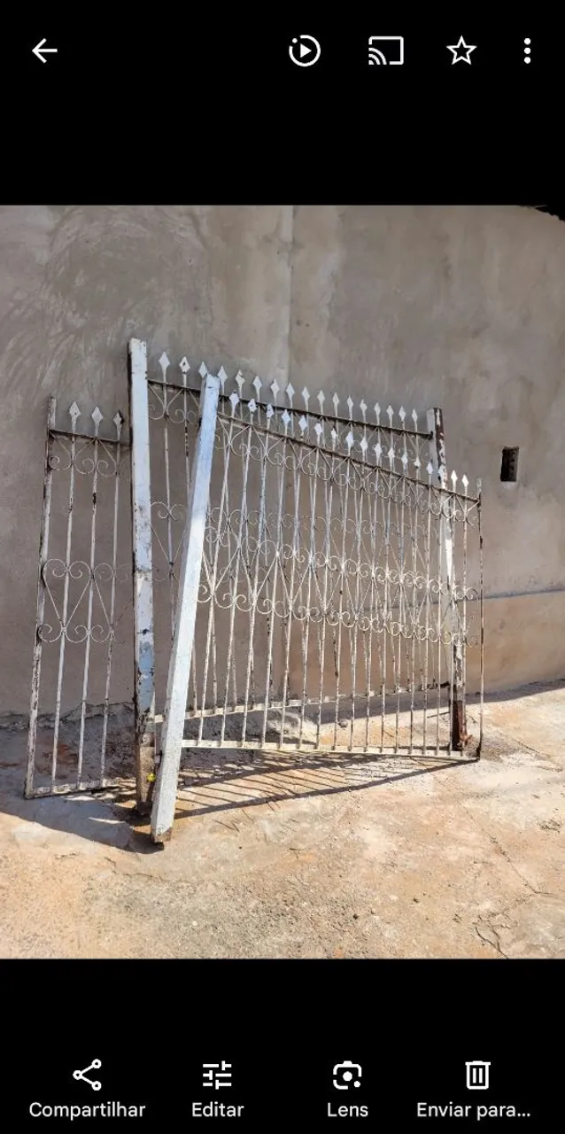 Portão de ferro para construção