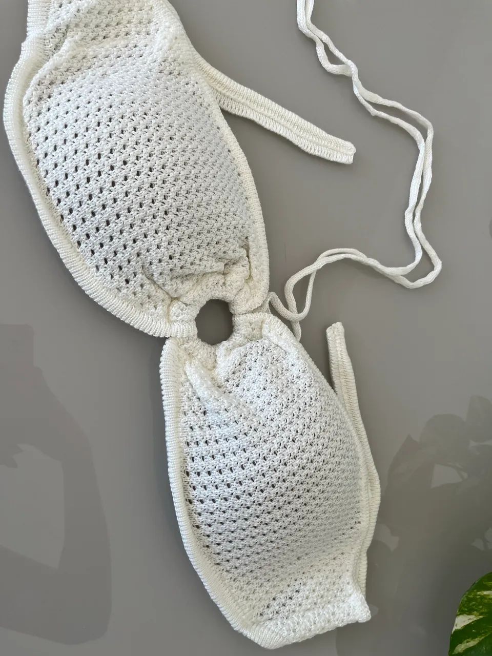 Conjunto branco Tricot crochê novo  - Foto 3