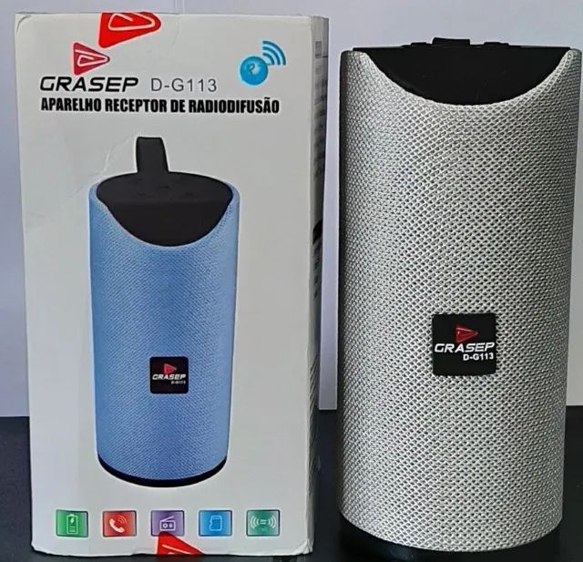 Caixa de Som Bluetooth 12W/Rms - Premium Grasep !  