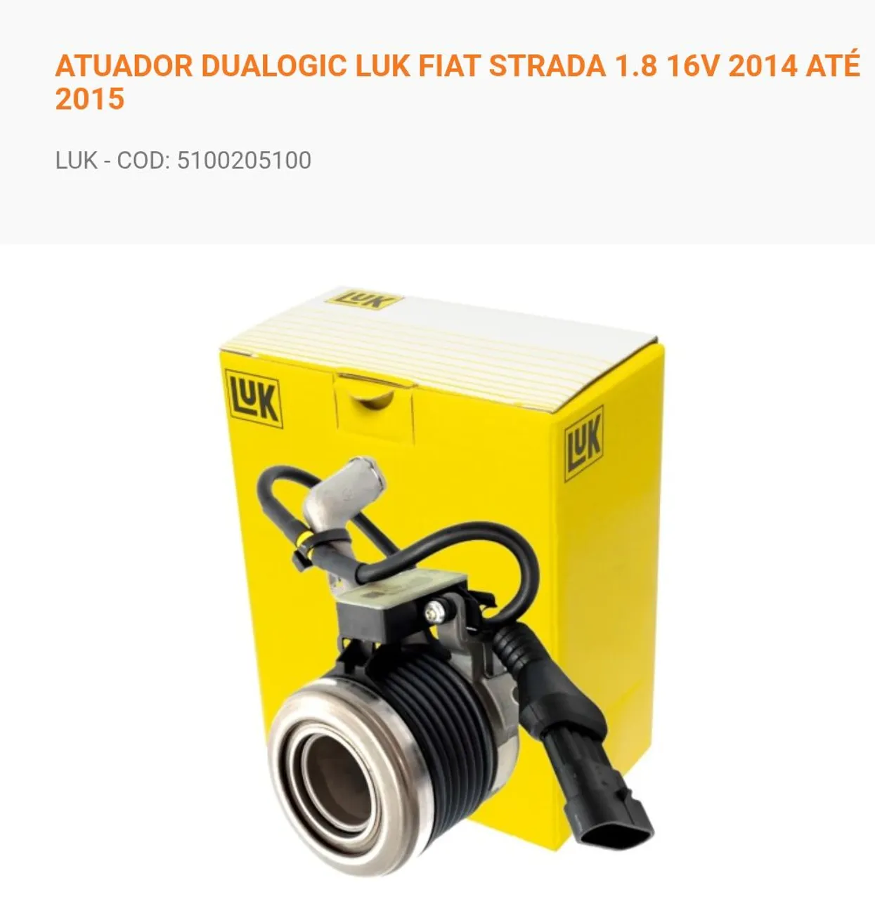 Atuador Dualogic LUK Fiat Strada 1.8 16V 2014-2015