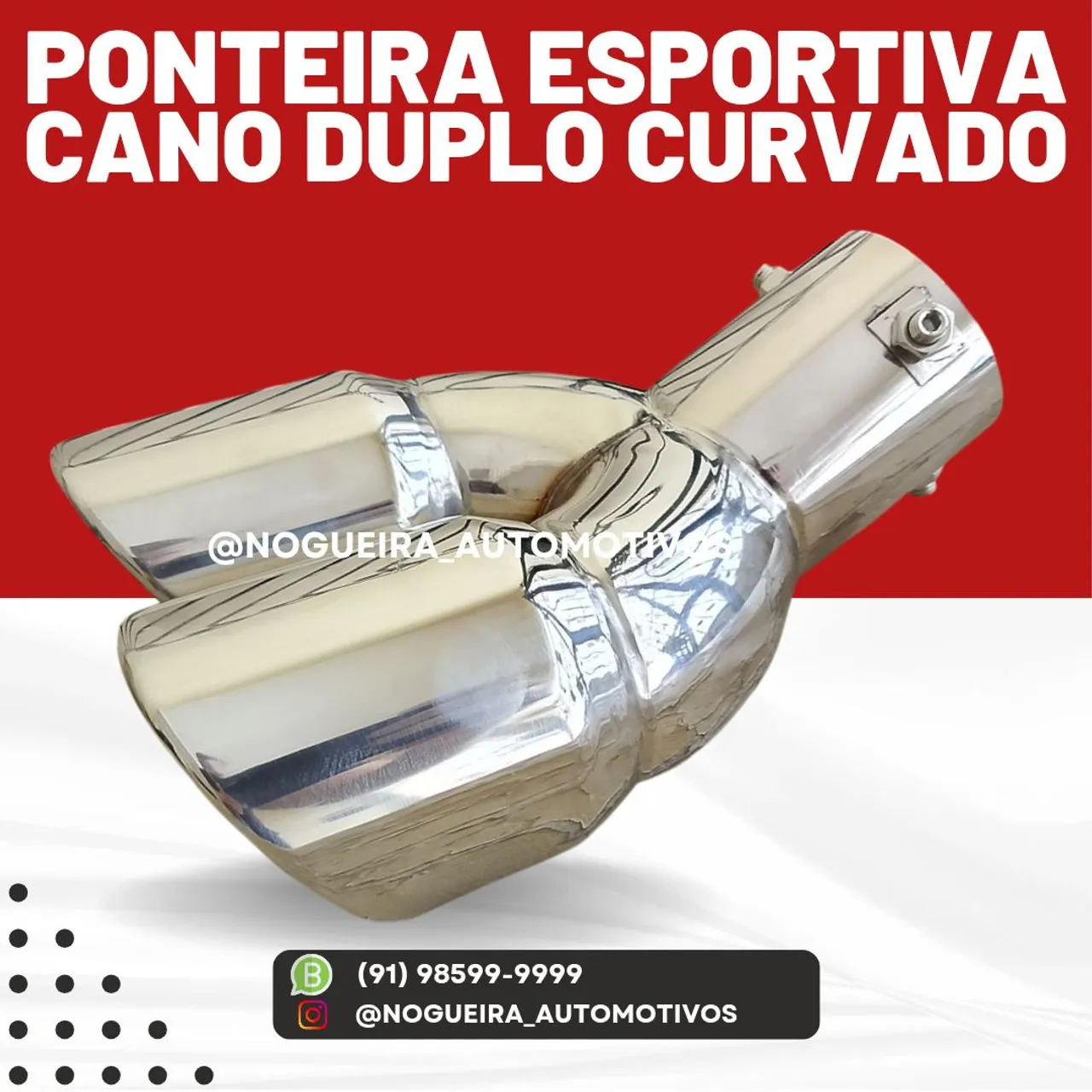 Ponteira Esportiva Cano Duplo Curvado