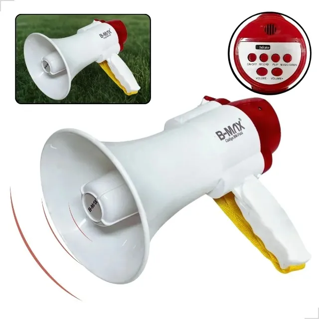Megafone Tomate MLB-002 Recarregavel 30W - Sirene - Gravação USB