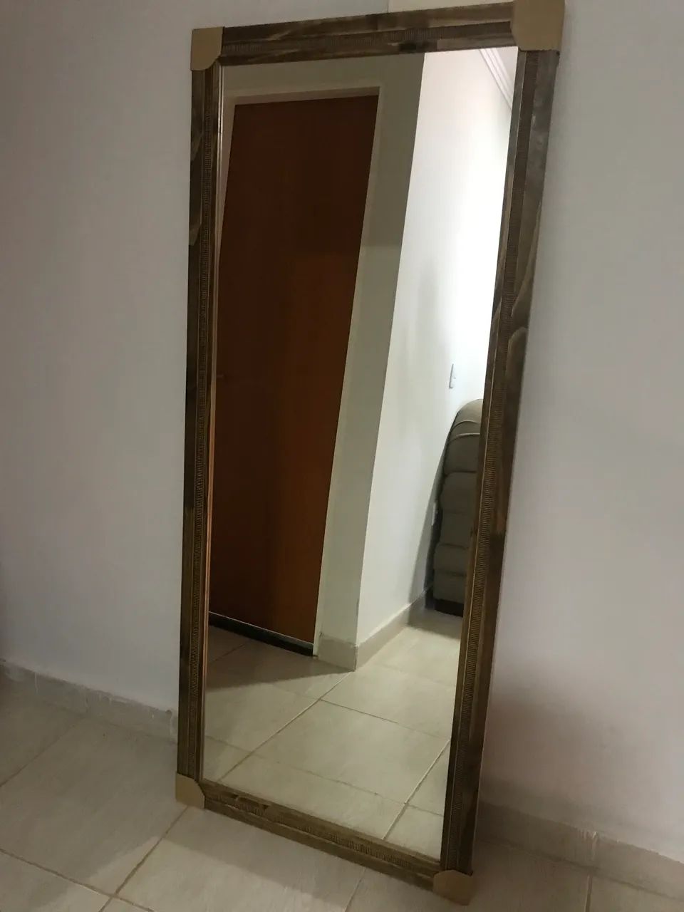 Espelho com moldura de madeira - NOVO - Foto 5