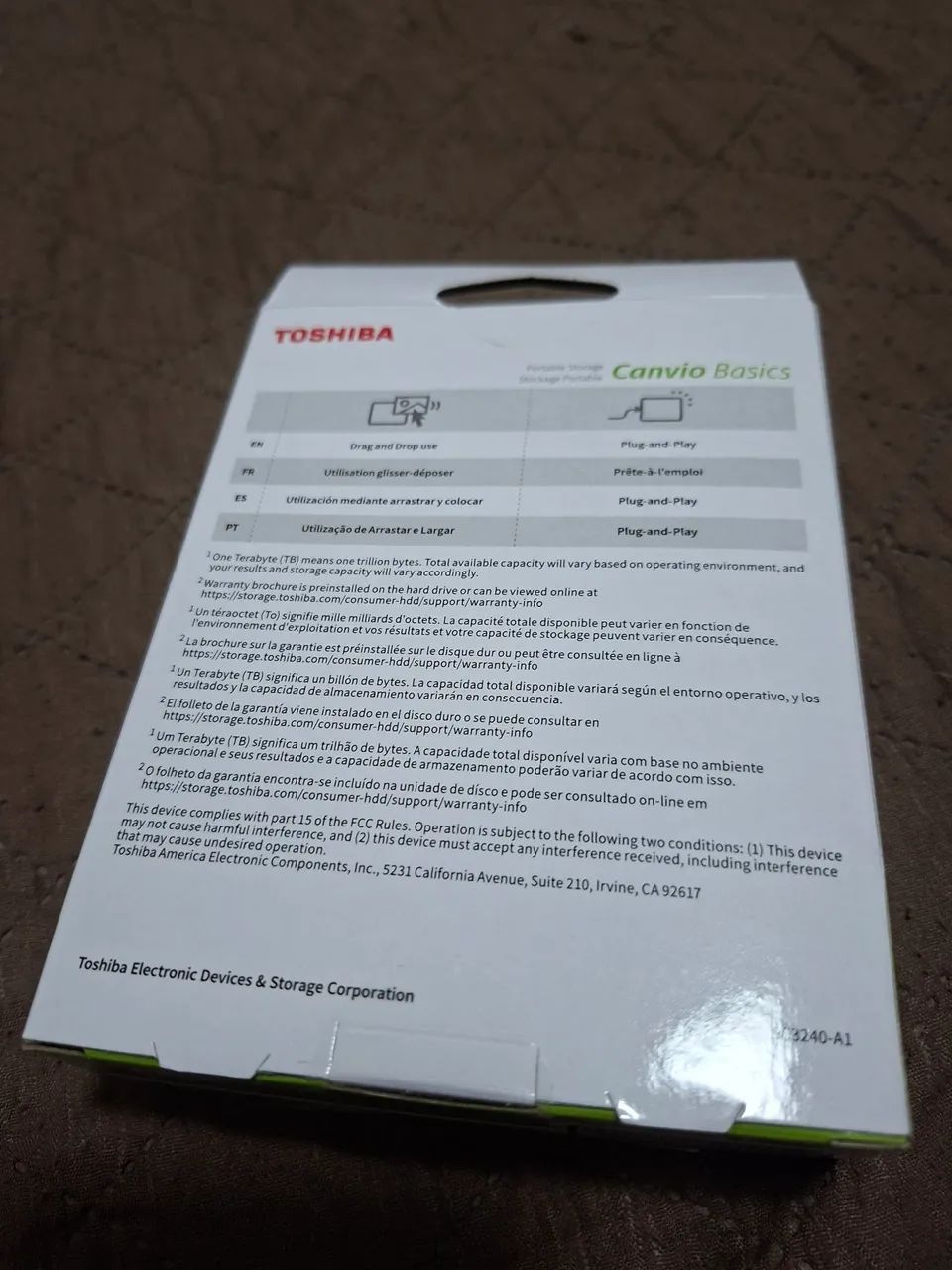 Só Manaus!HD externo 4tb Lacrado Toshiba Canvios - Foto 2