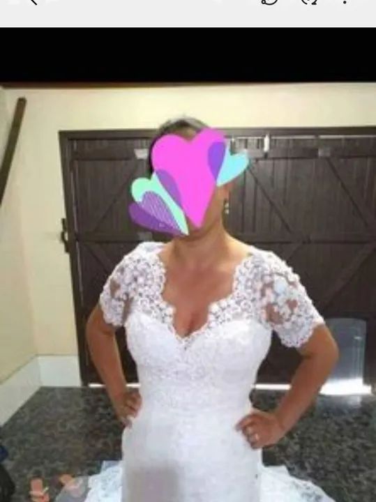 Vestido de noiva renda branco