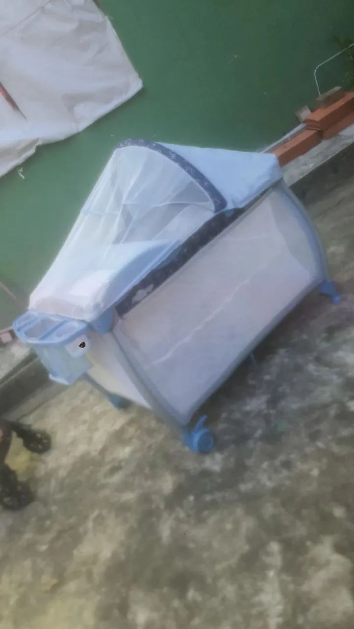 Berço Camping/ Portátil com Mosquiteiro, trocador e suporte. - Foto 2