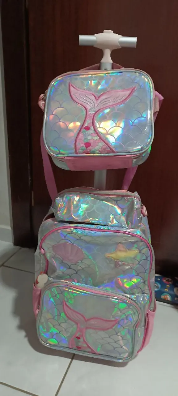 Mochila Infantil Rodinhas Sereia