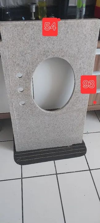 Pia de mármore lavatório 